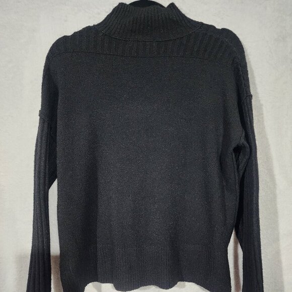 NWOT SO® Cozy Mock-Neck Sweater in Black - Oversized - Picture 2 of 9